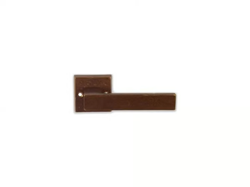 LISCIA - Bronze door handle on rose by GIARA ART DESIGN-BRONZE - view 2